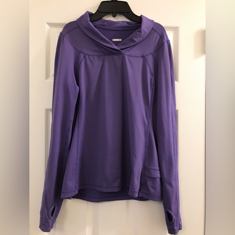 🟣Lululemon violet wet dry warm running pull-over🟣